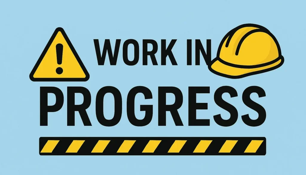 apa itu work in prgress