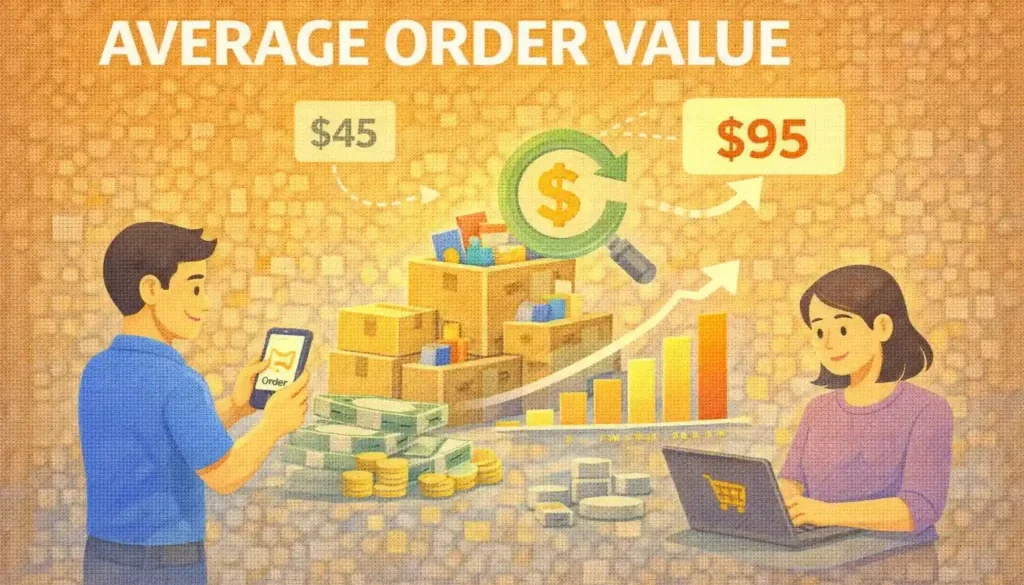 Average order value analysis