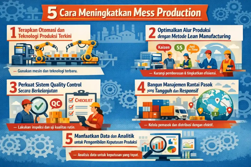 5 cara meningkatkan mess production