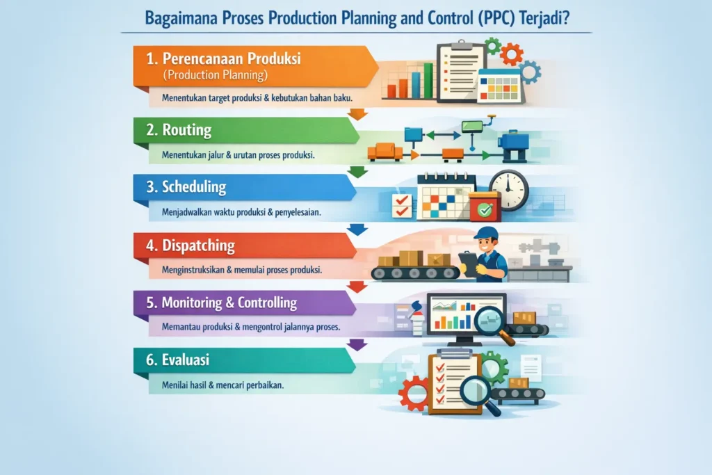 bagaimana cara proses production planning control (PPC)