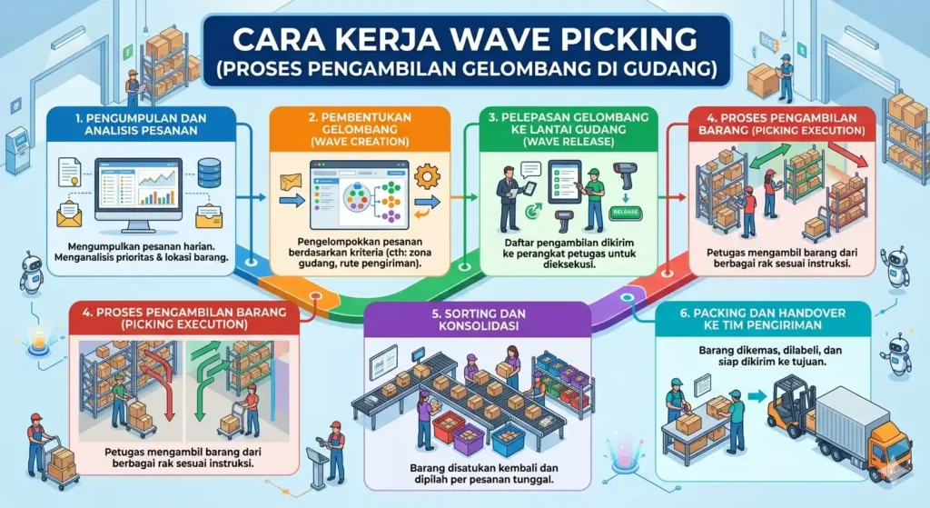 cara kerja wave picking