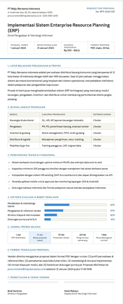 Contoh Format RFP