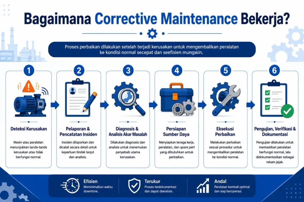 cara kerja Corrective Maintenance