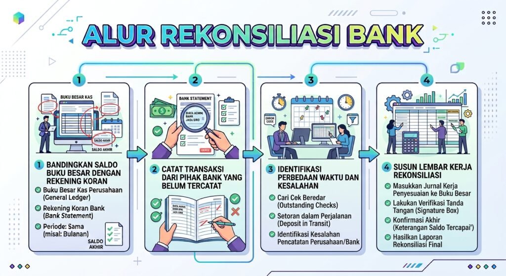 Alur Rekonsiliasi Bank