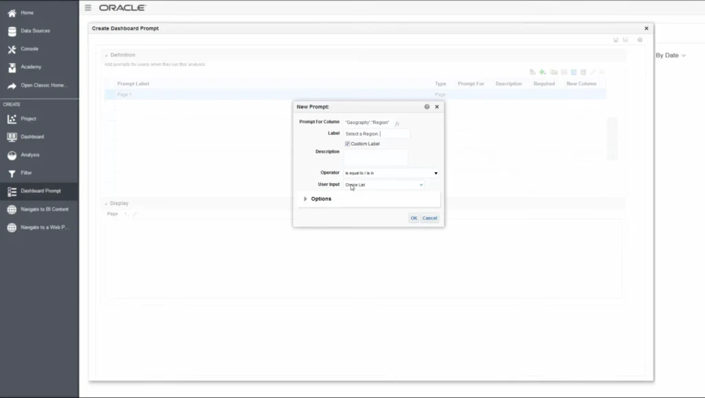dashboard oracle e business suite