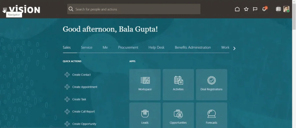 dashboard oracle with oracle cx
